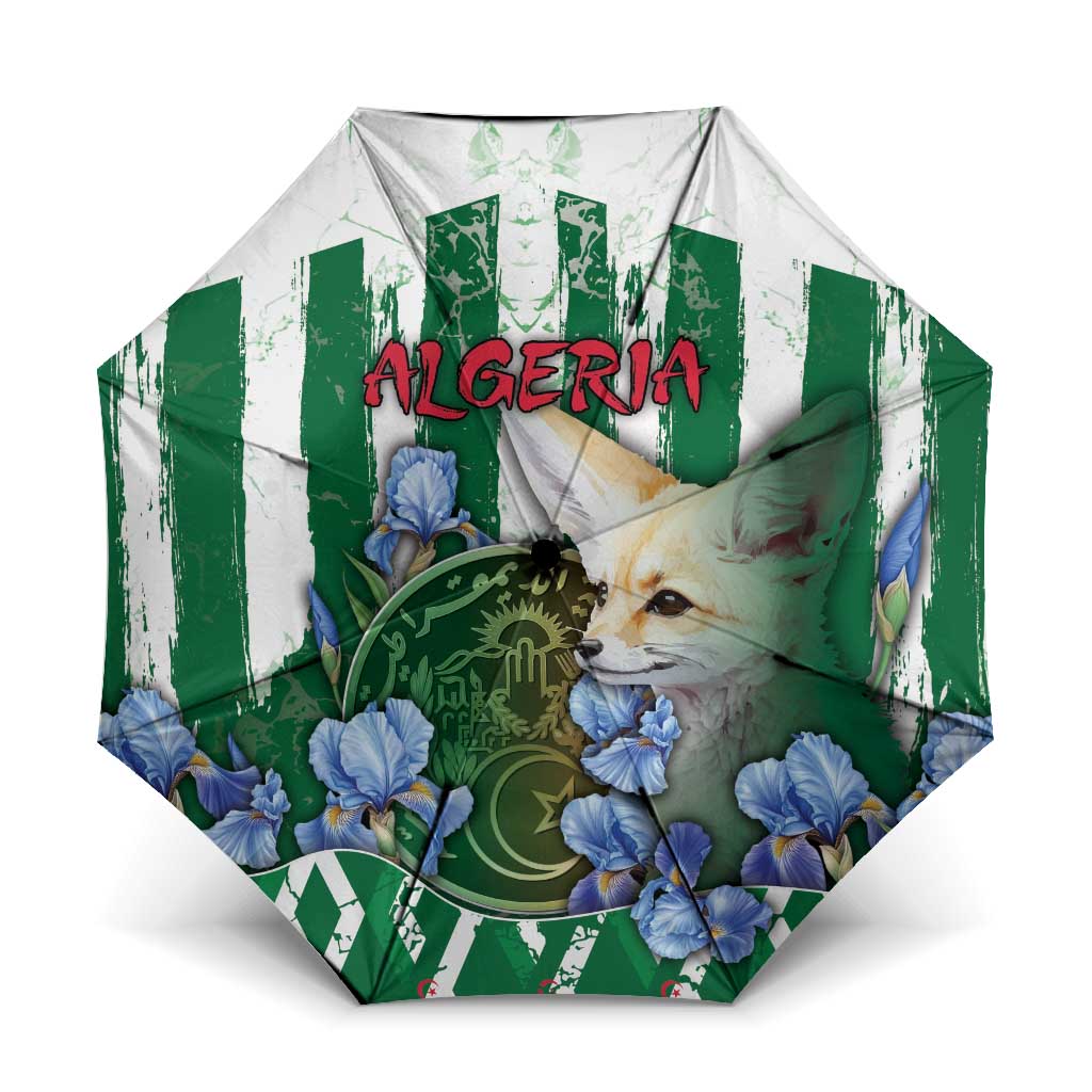 Algeria Umbrella Fennec And Iris Grunge Style - Wonder Print Shop