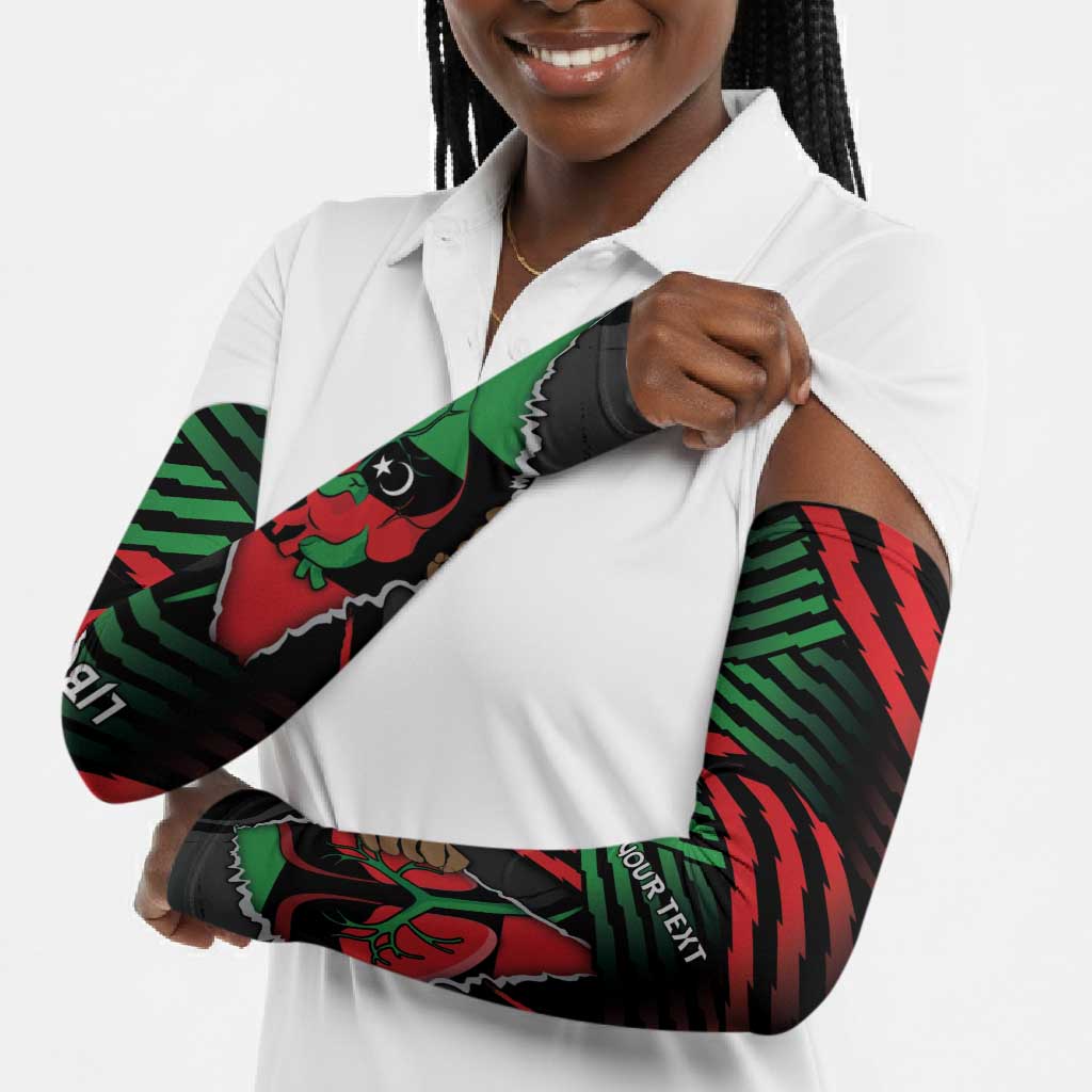 Personalized Libya In My Veins Arm Sleeves - Wonder Print Shop