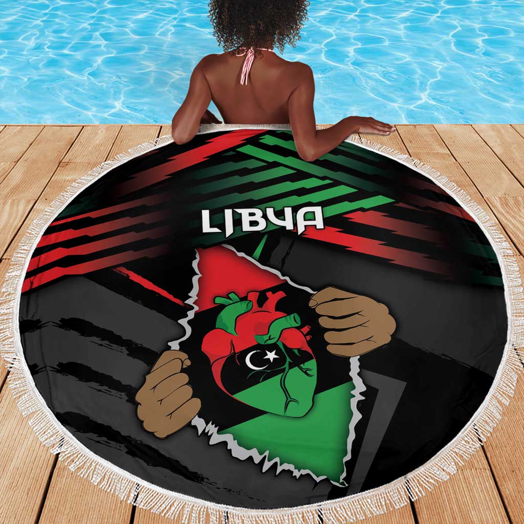 Libya In My Veins Beach Blanket - Wonder Print Shop