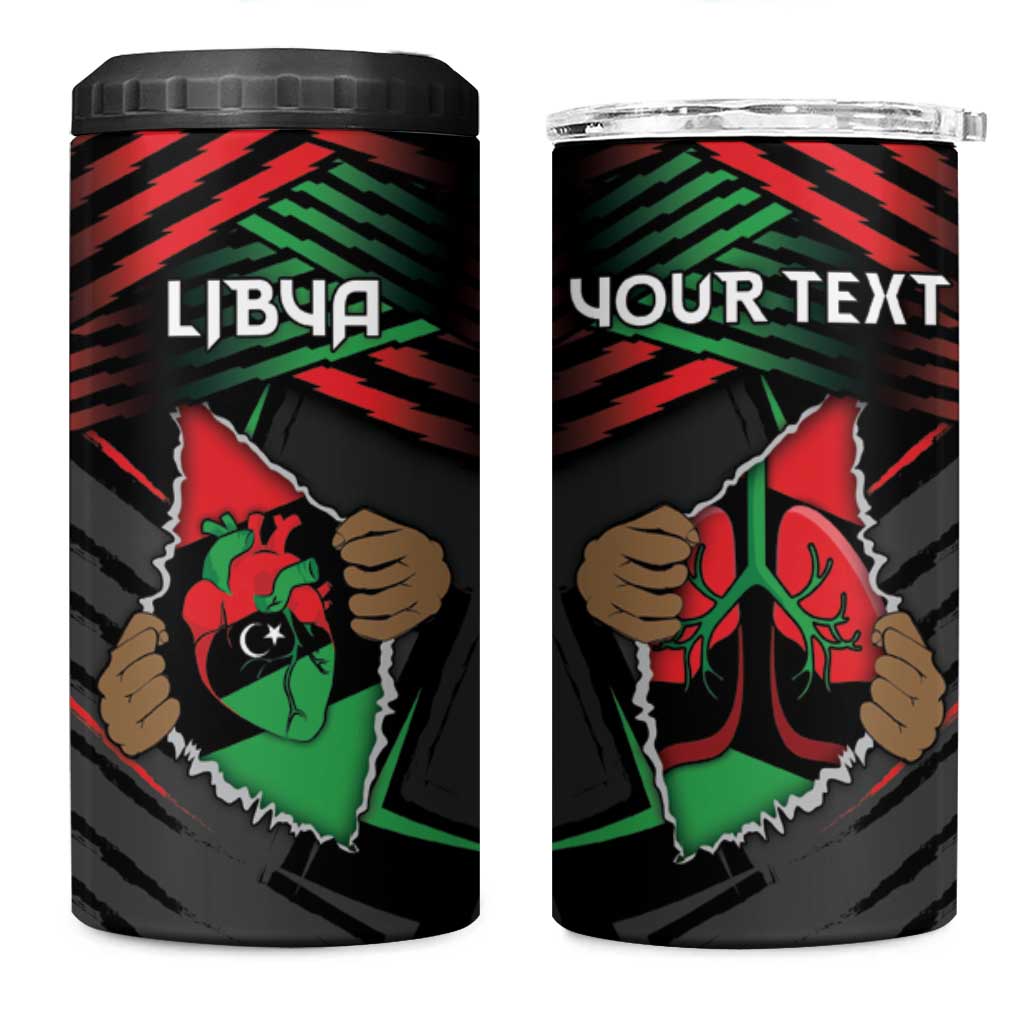 Personalized Libya In My Veins 4 in 1 Can Cooler Tumbler - Wonder Print Shop