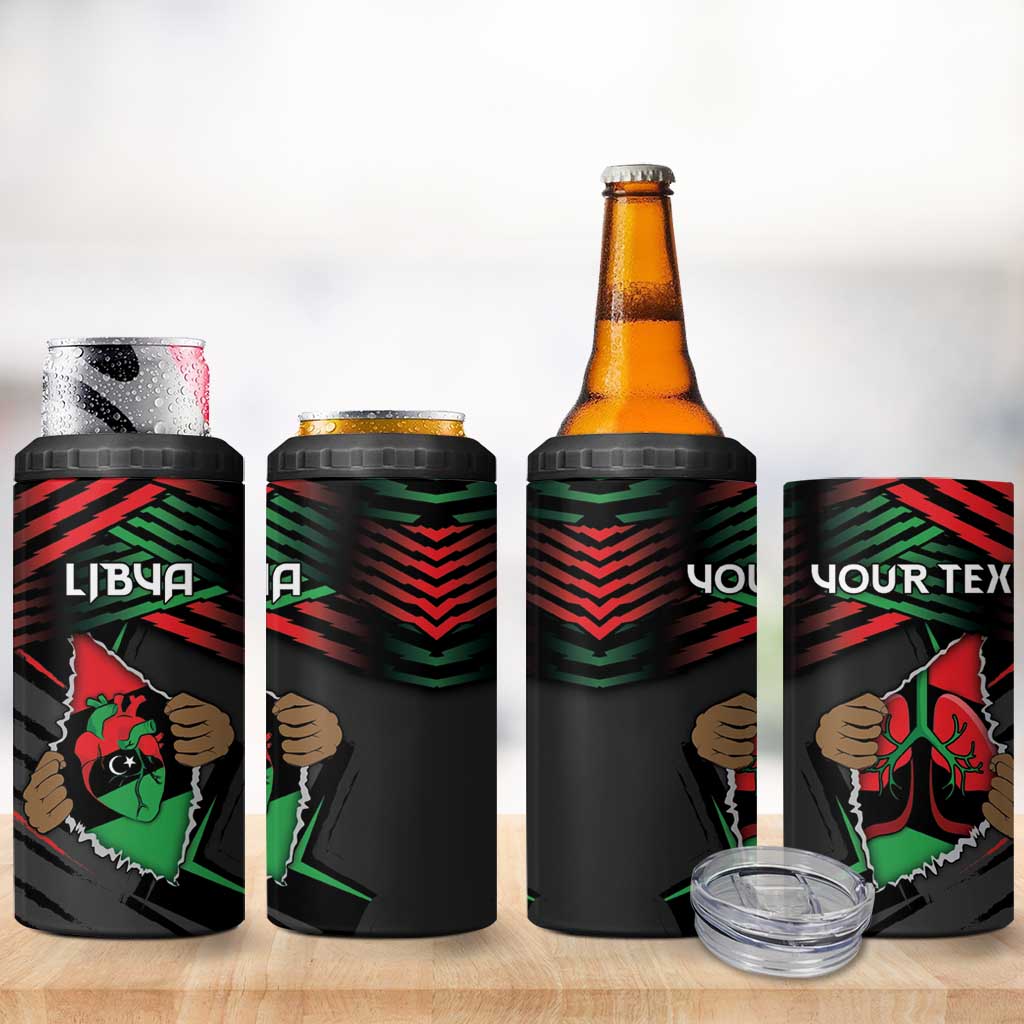 Personalized Libya In My Veins 4 in 1 Can Cooler Tumbler - Wonder Print Shop