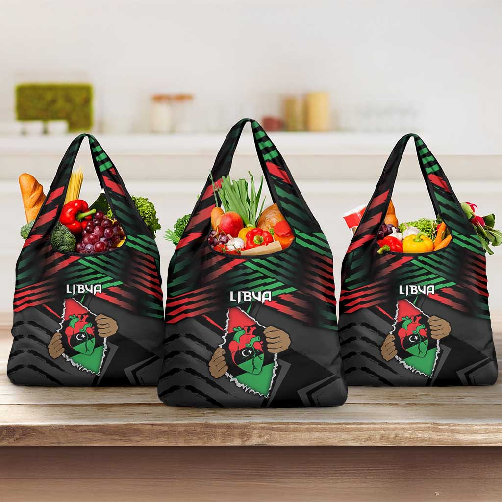 Libya In My Veins Grocery Bag - Wonder Print Shop