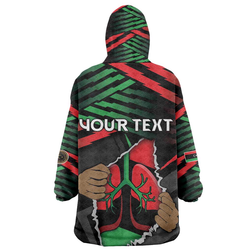 Personalized Libya In My Veins Kid Wearable Blanket Hoodie - Wonder Print Shop
