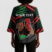 Personalized Libya In My Veins Kimono Sleeve Blouse - Wonder Print Shop