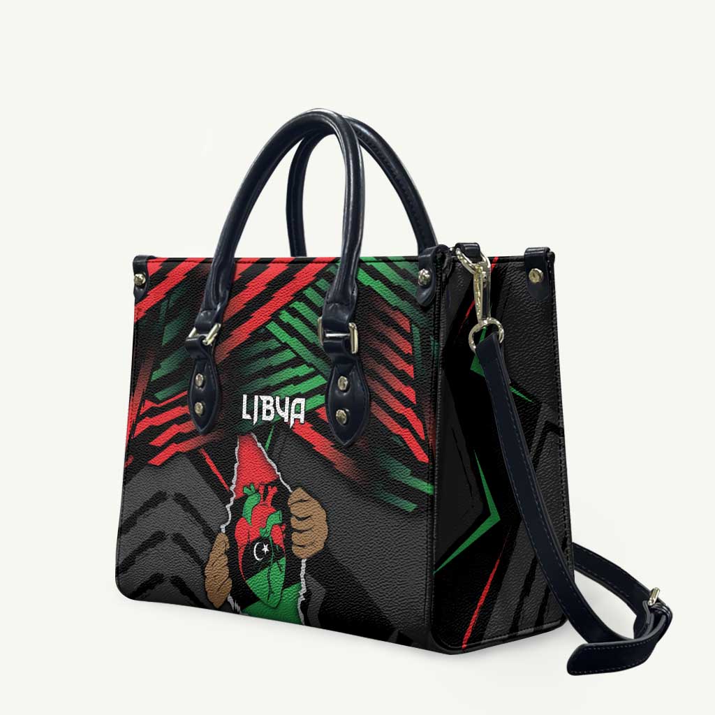 Libya In My Veins Leather Bag - Wonder Print Shop