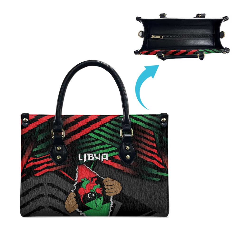 Libya In My Veins Leather Bag - Wonder Print Shop