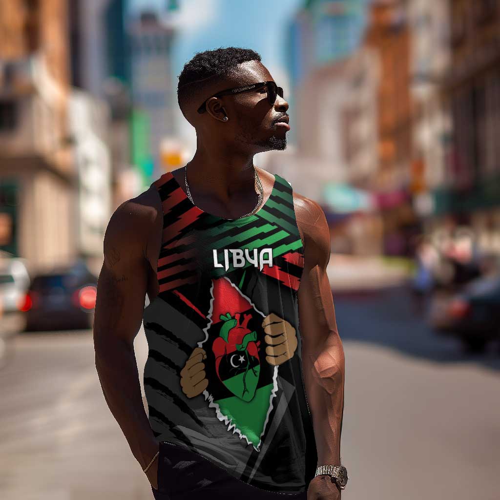 Personalized Libya In My Veins Men Tank Top - Wonder Print Shop