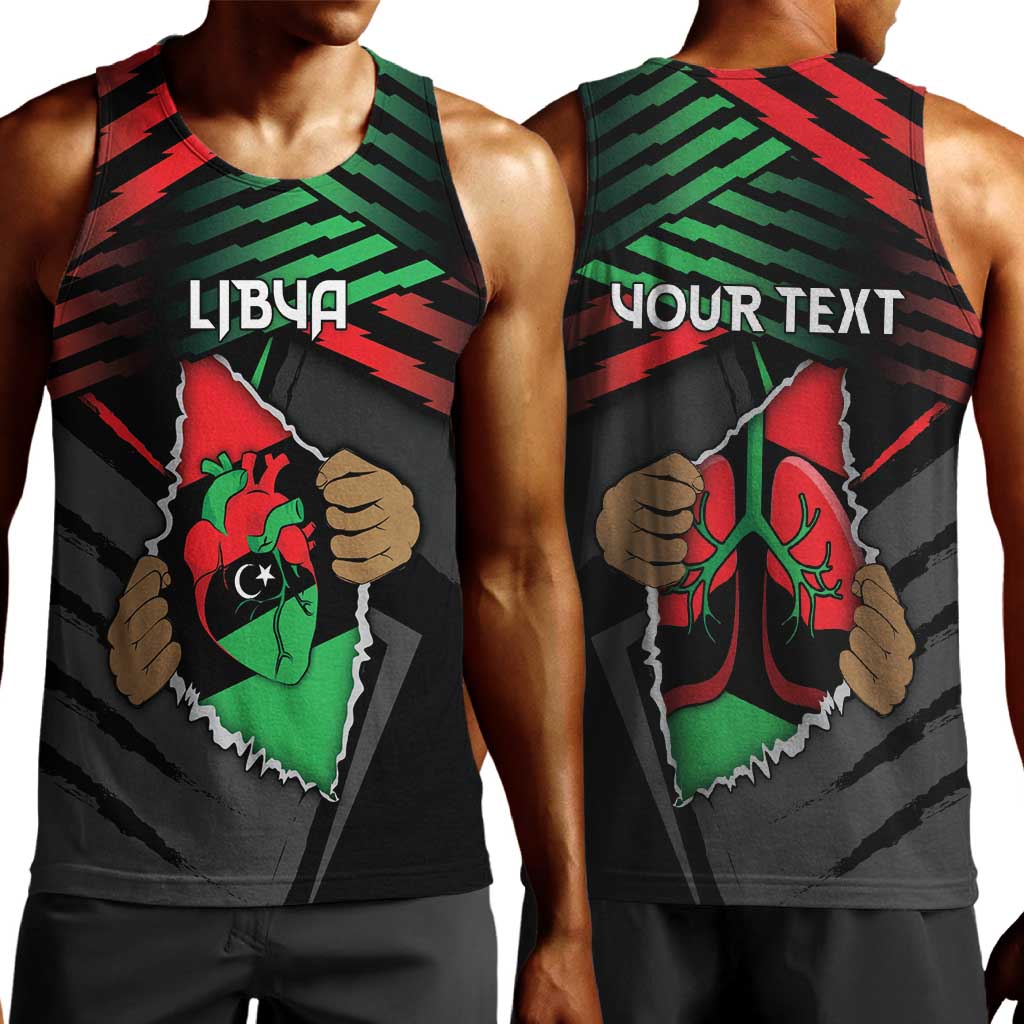 Personalized Libya In My Veins Men Tank Top - Wonder Print Shop