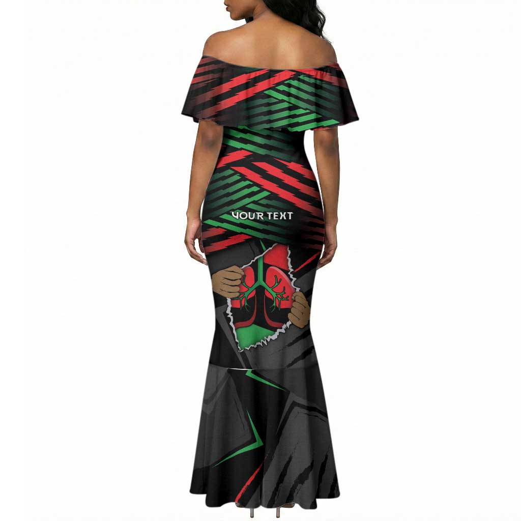 Personalized Libya In My Veins Mermaid Dress - Wonder Print Shop