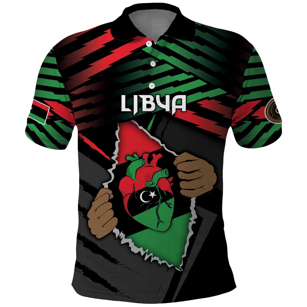 Personalized Libya In My Veins Polo Shirt - Wonder Print Shop