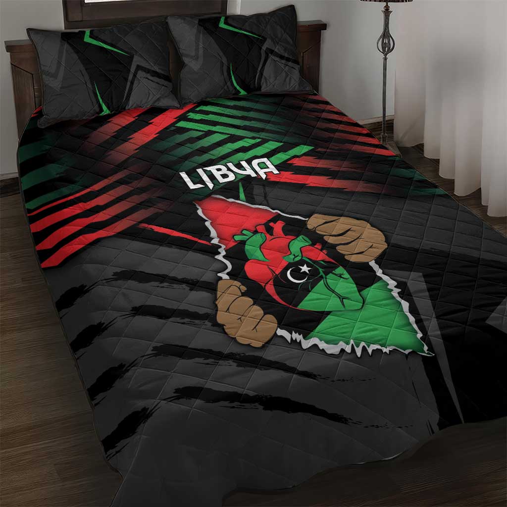 Libya In My Veins Quilt Bed Set - Wonder Print Shop