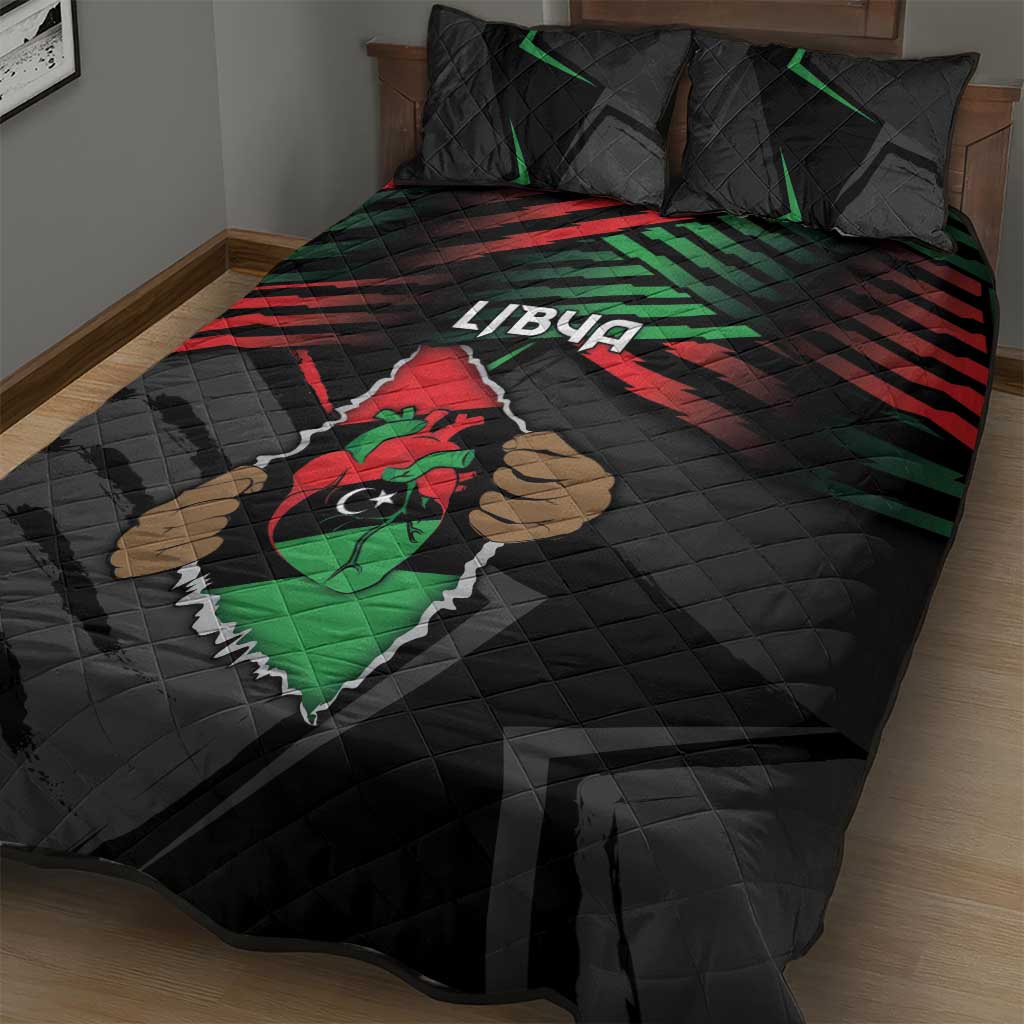 Libya In My Veins Quilt Bed Set - Wonder Print Shop