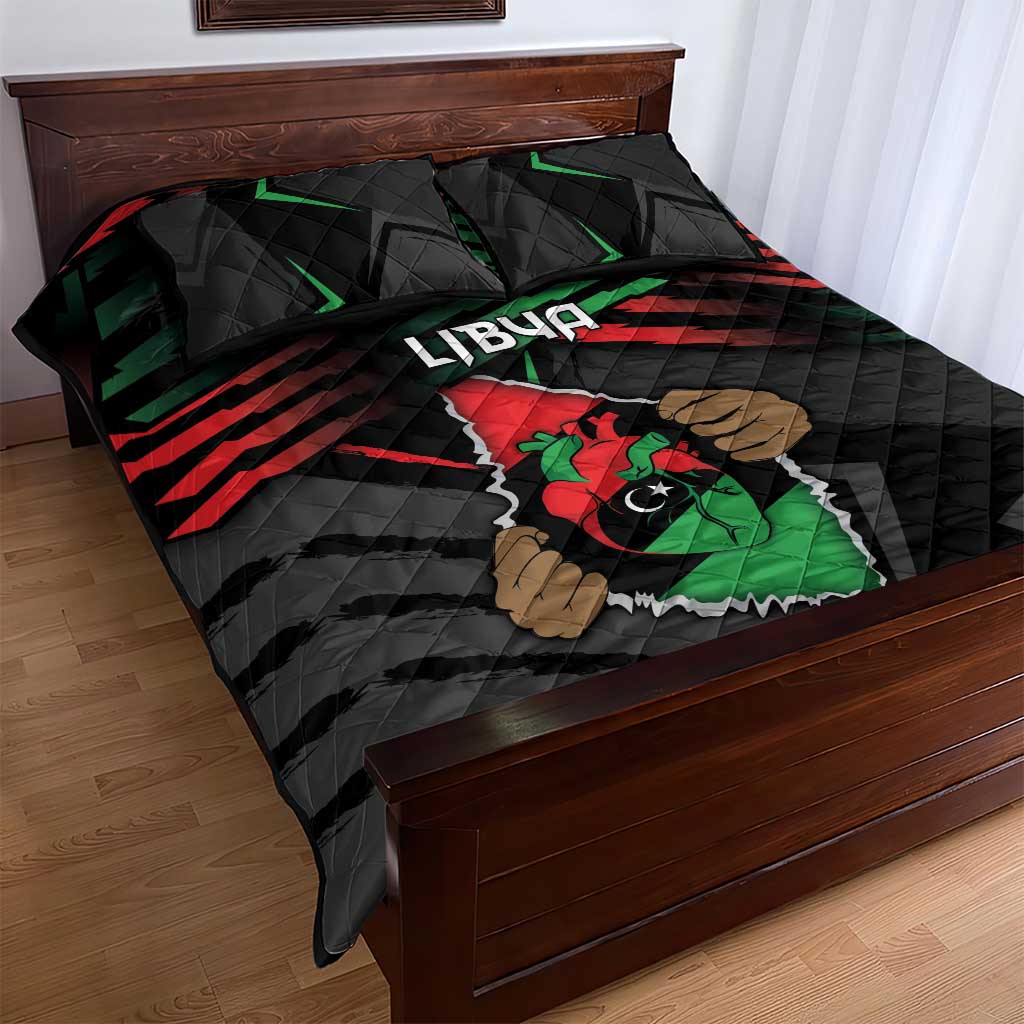 Libya In My Veins Quilt Bed Set - Wonder Print Shop