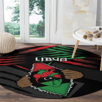 Libya In My Veins Round Carpet - Wonder Print Shop