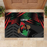 Libya In My Veins Rubber Doormat - Wonder Print Shop