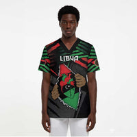 Personalized Libya In My Veins Scrub Top - Wonder Print Shop