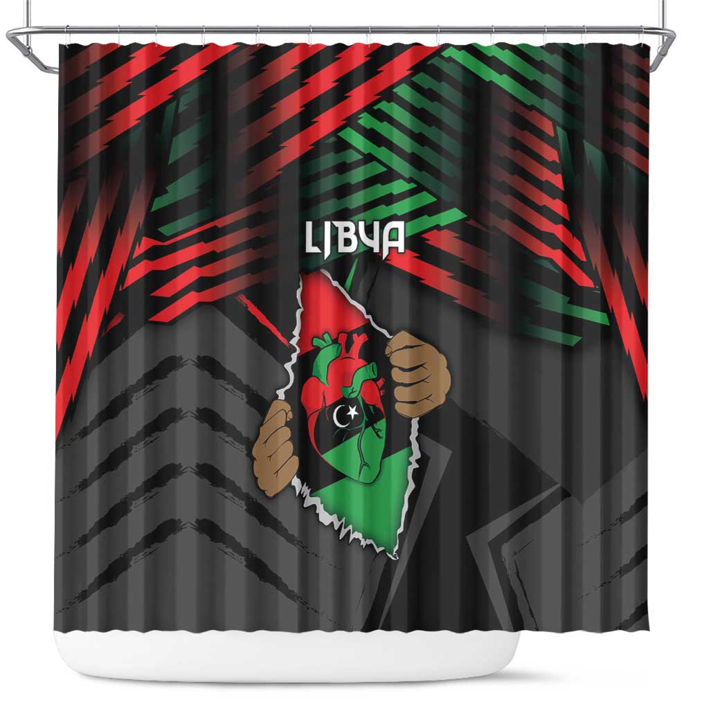 Libya In My Veins Shower Curtain - Wonder Print Shop