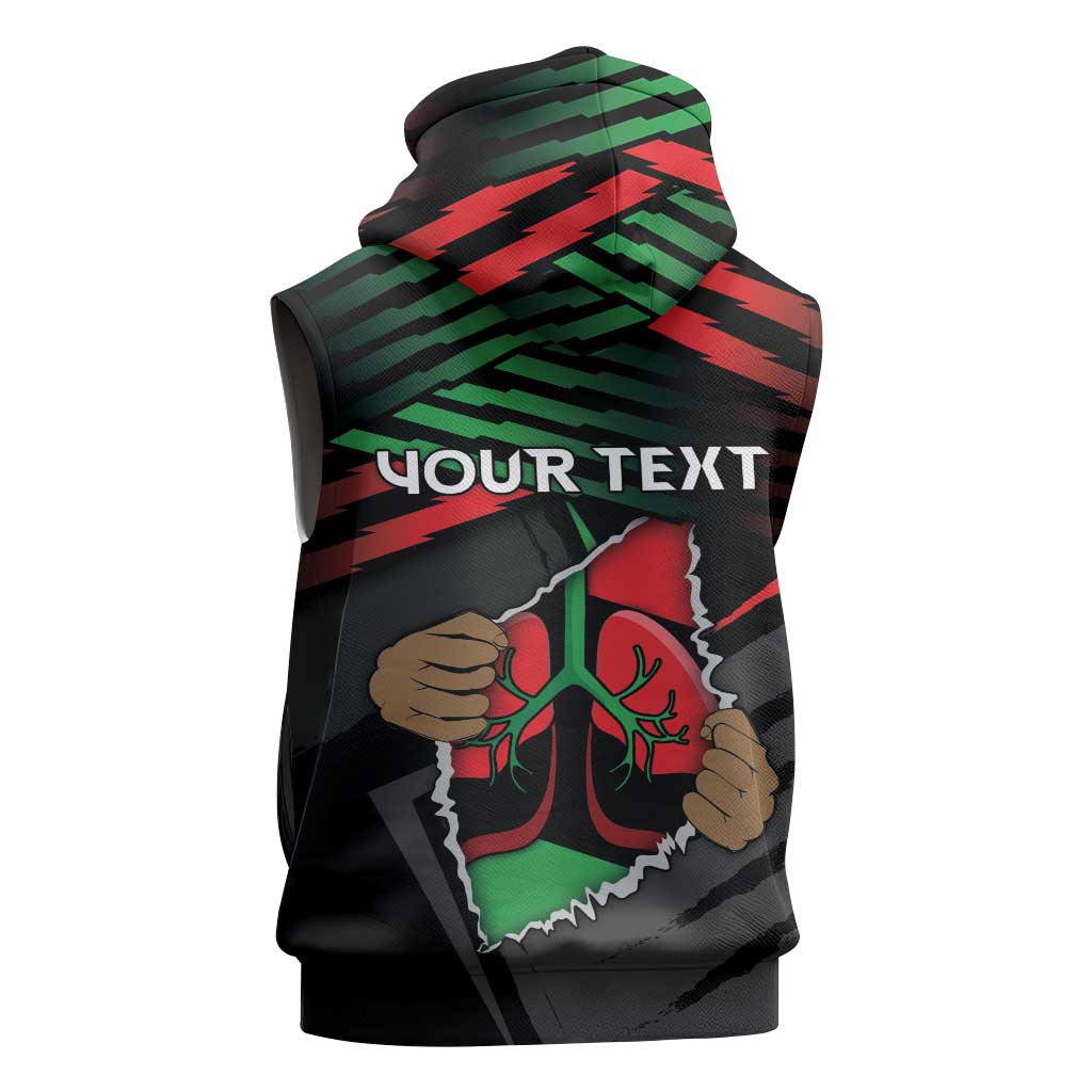 Personalized Libya In My Veins Sleeveless Hoodie - Wonder Print Shop