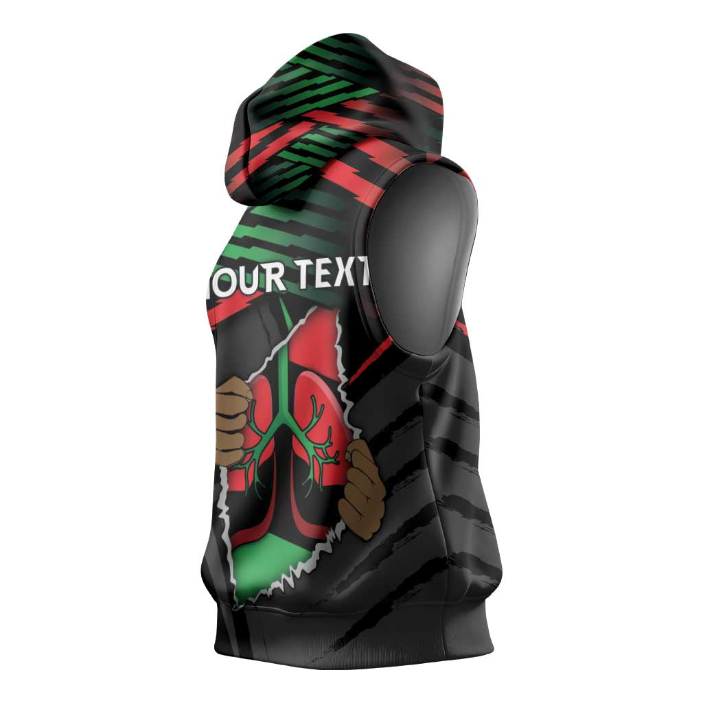 Personalized Libya In My Veins Sleeveless Hoodie - Wonder Print Shop