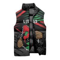 Personalized Libya In My Veins Sleeveless Puffer Jacket - Wonder Print Shop