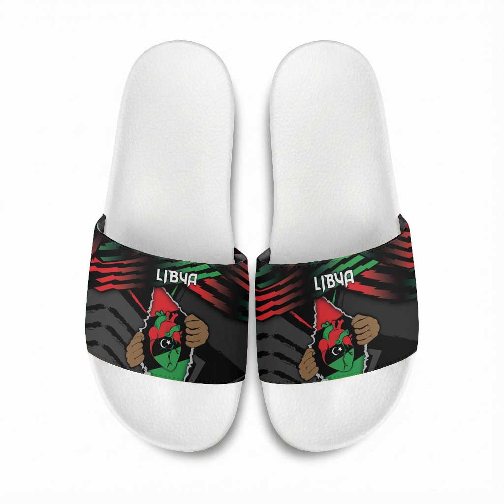 Libya In My Veins Slide Sandals - Wonder Print Shop