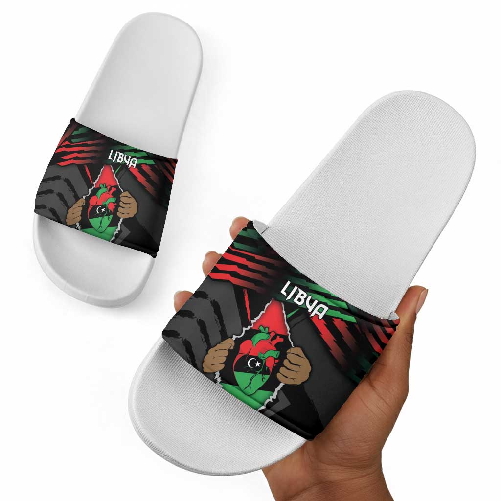Libya In My Veins Slide Sandals - Wonder Print Shop