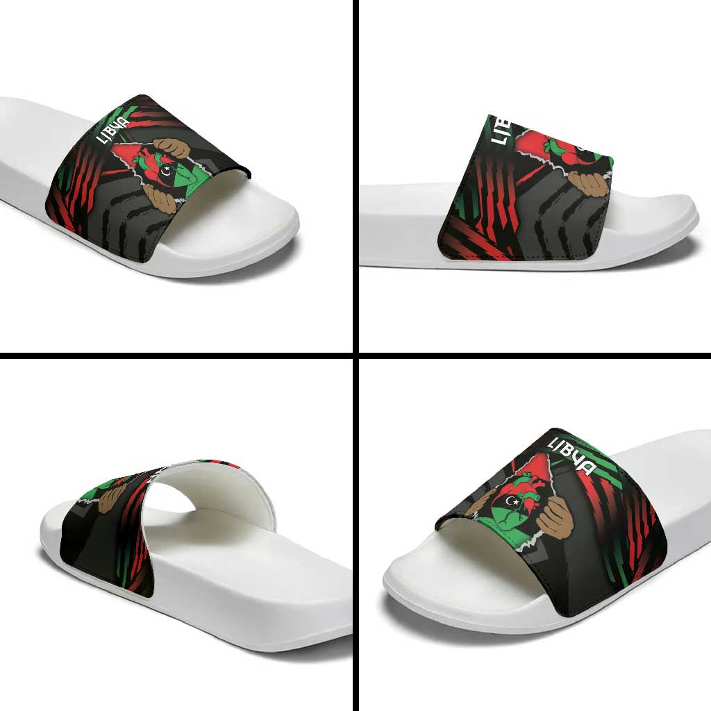 Libya In My Veins Slide Sandals - Wonder Print Shop