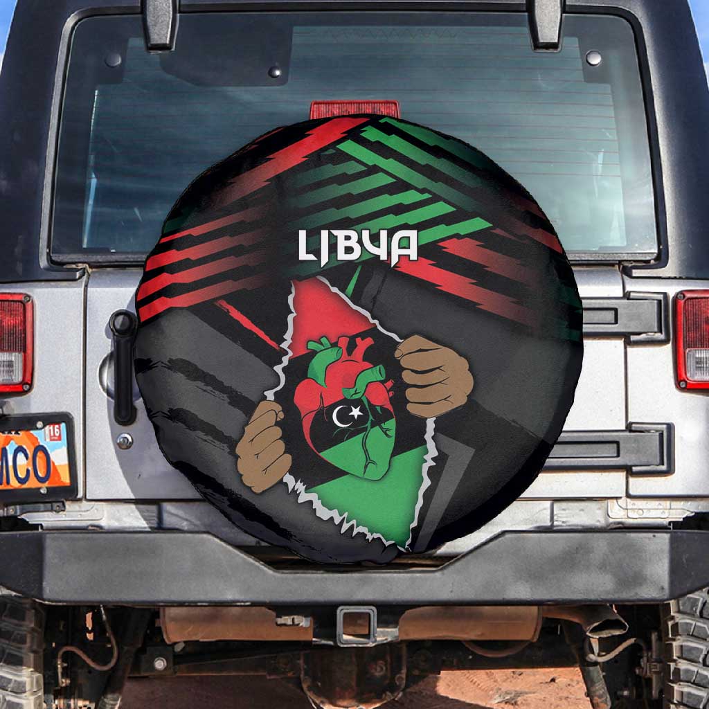 Libya In My Veins Spare Tire Cover - Wonder Print Shop