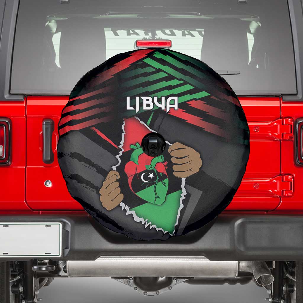 Libya In My Veins Spare Tire Cover - Wonder Print Shop
