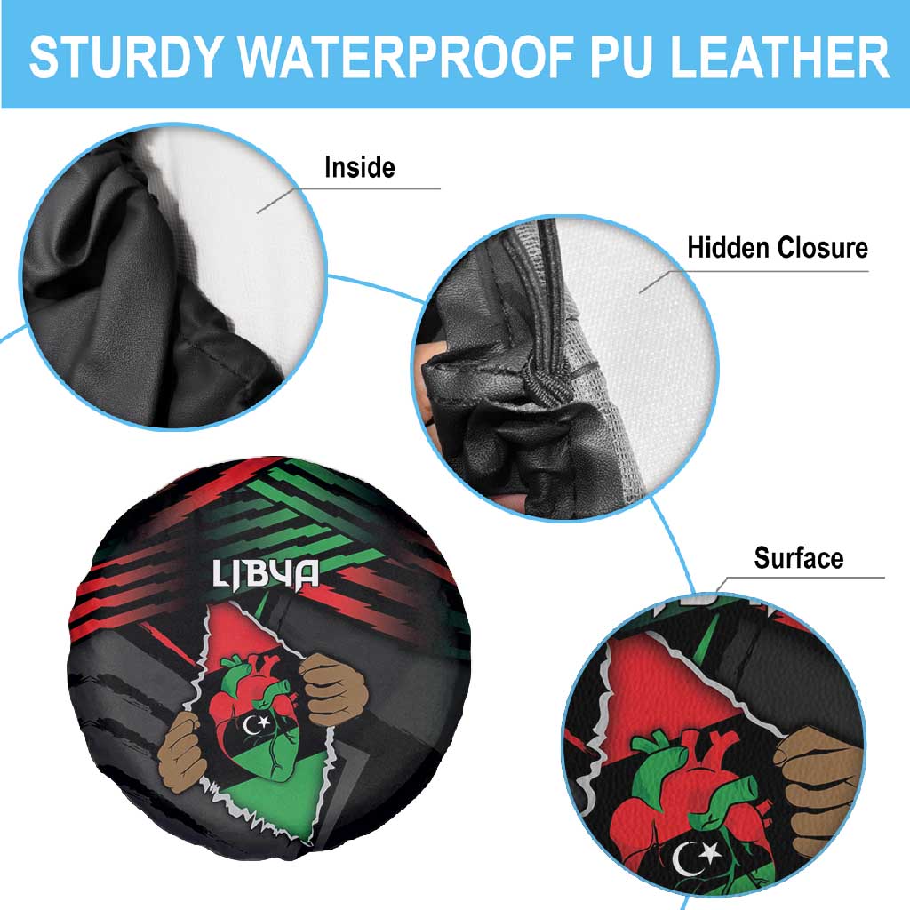 Libya In My Veins Spare Tire Cover - Wonder Print Shop