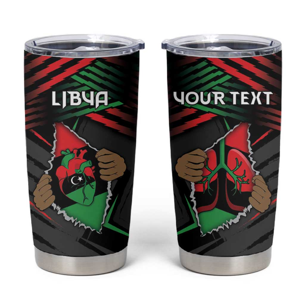 Personalized Libya In My Veins Tumbler Cup - Wonder Print Shop