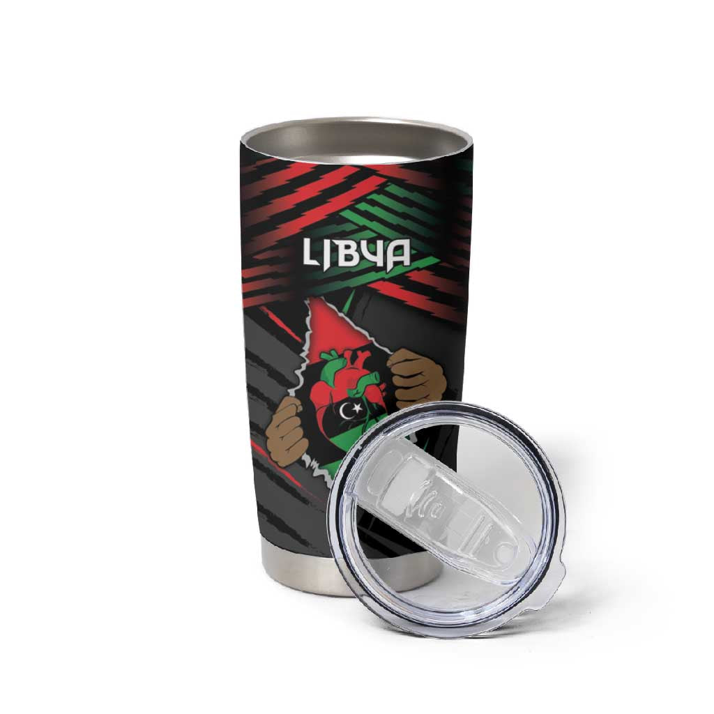 Personalized Libya In My Veins Tumbler Cup - Wonder Print Shop