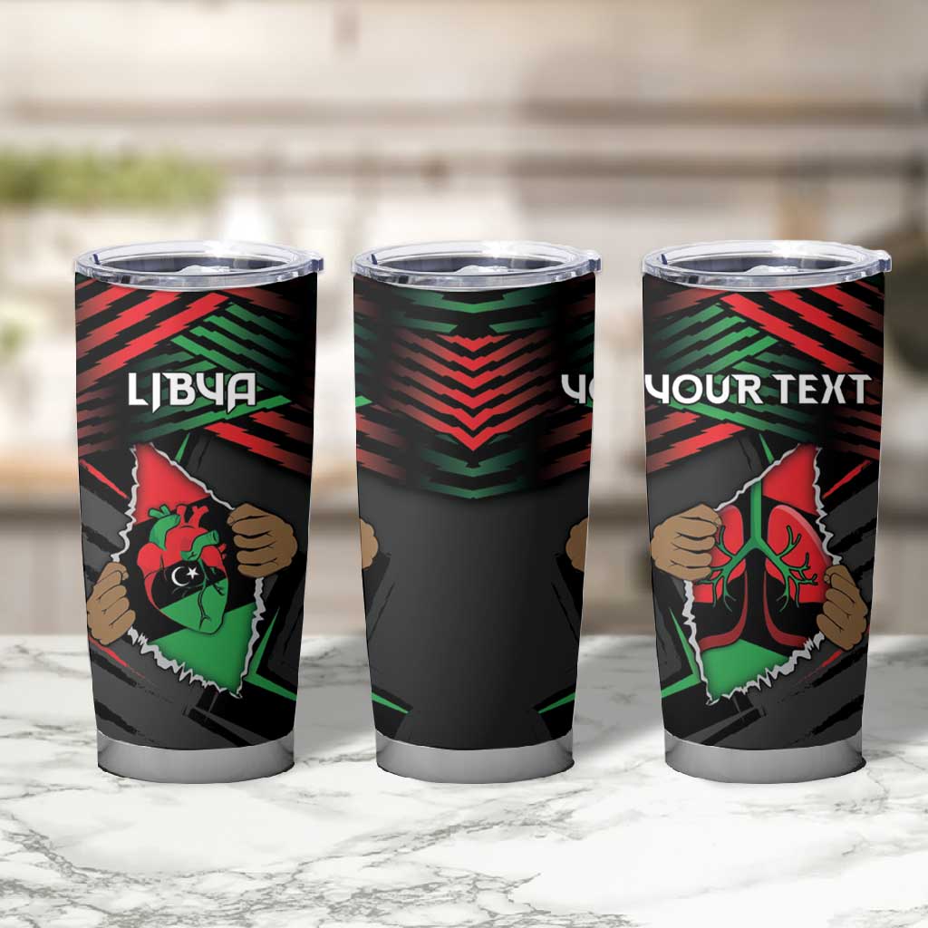 Personalized Libya In My Veins Tumbler Cup - Wonder Print Shop