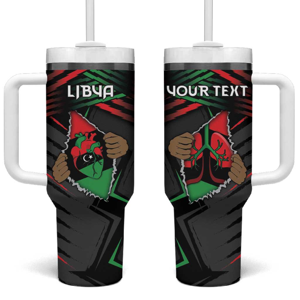 Personalized Libya In My Veins Tumbler With Handle - Wonder Print Shop