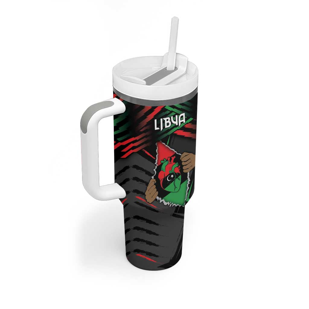 Personalized Libya In My Veins Tumbler With Handle - Wonder Print Shop