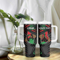 Personalized Libya In My Veins Tumbler With Handle - Wonder Print Shop