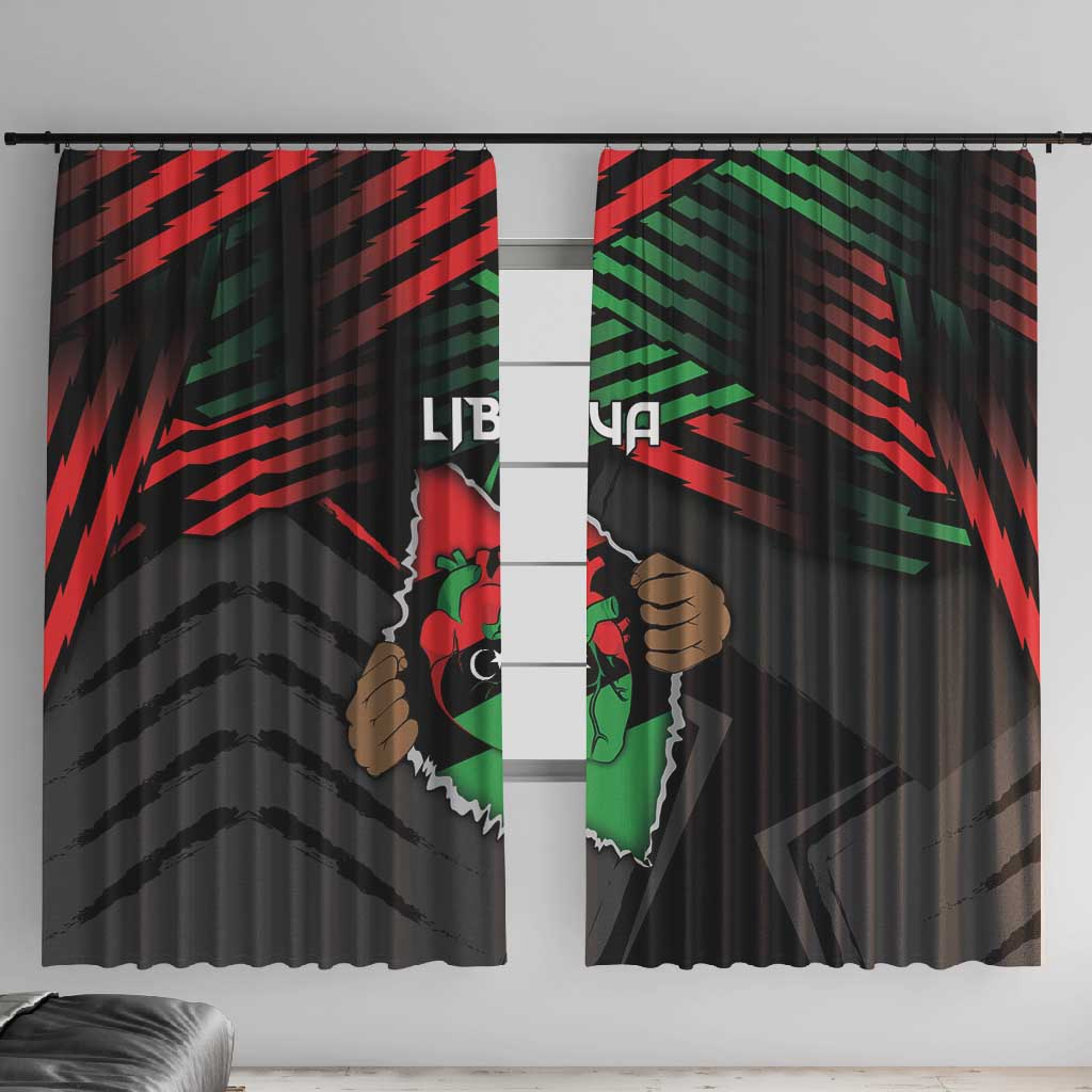Libya In My Veins Window Curtain - Wonder Print Shop