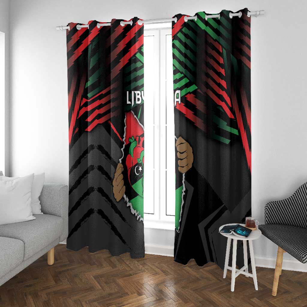 Libya In My Veins Window Curtain - Wonder Print Shop