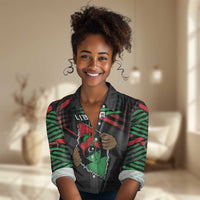 Personalized Libya In My Veins Women Casual Shirt - Wonder Print Shop