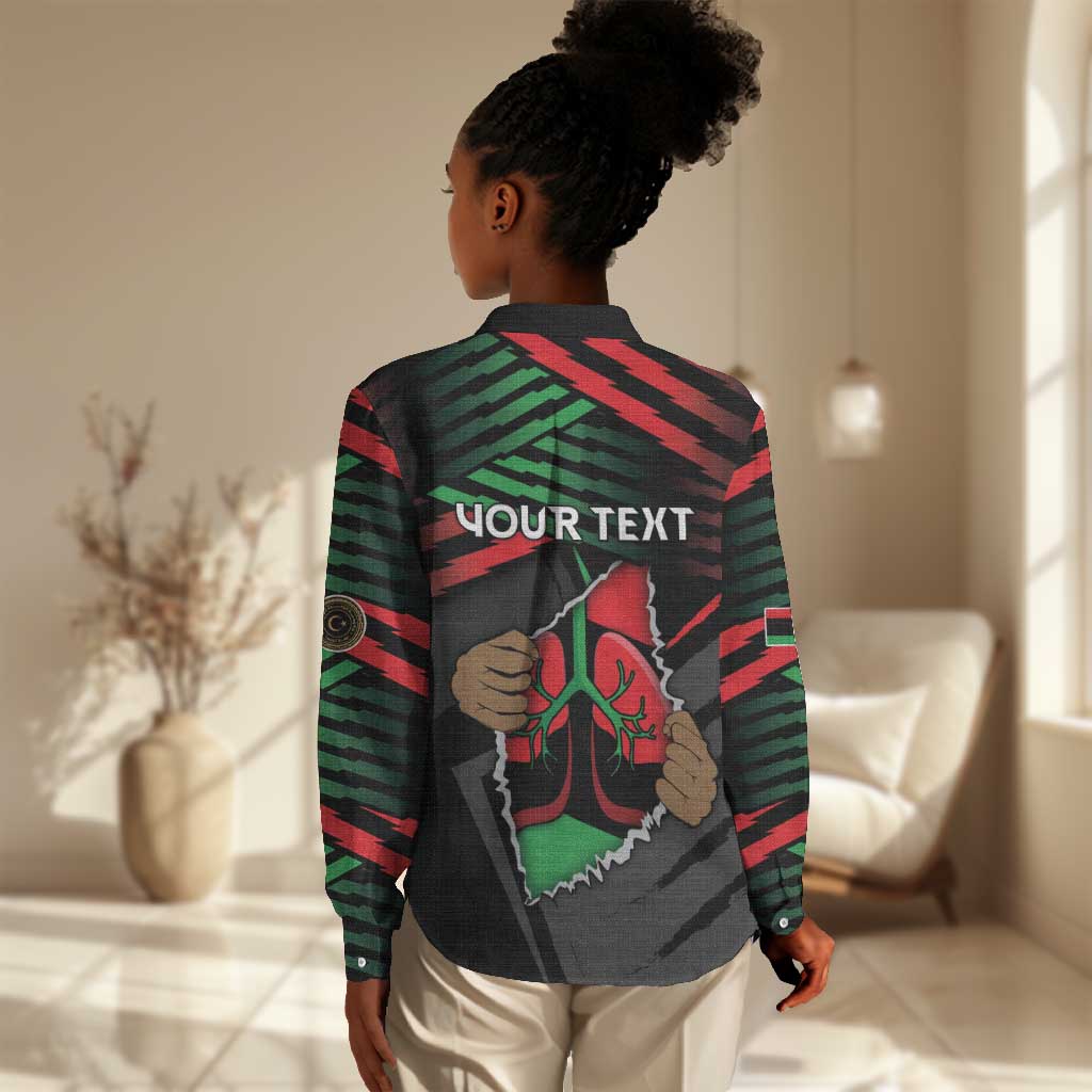Personalized Libya In My Veins Women Casual Shirt - Wonder Print Shop