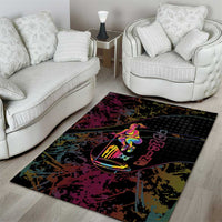 Jumping Fitness Area Rug Trampoline Workout Pop Art