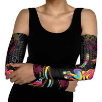 Personalized Jumping Fitness Arm Sleeves Trampoline Workout Pop Art