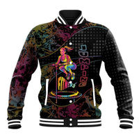 Personalized Jumping Fitness Baseball Jacket Trampoline Workout Pop Art