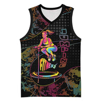 Personalized Jumping Fitness Basketball Jersey Trampoline Workout Pop Art