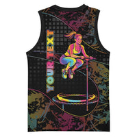 Personalized Jumping Fitness Basketball Jersey Trampoline Workout Pop Art
