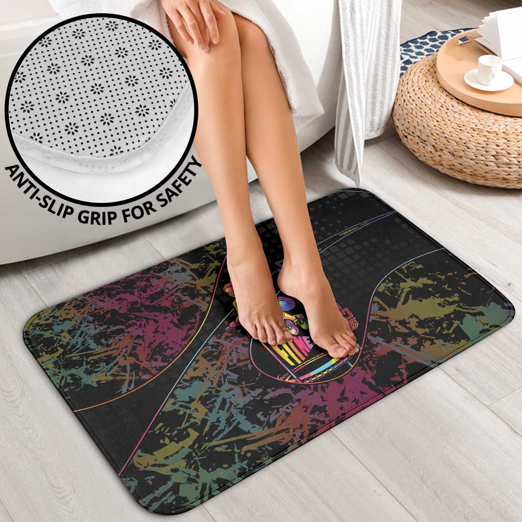 Jumping Fitness Bathroom Set Trampoline Workout Pop Art