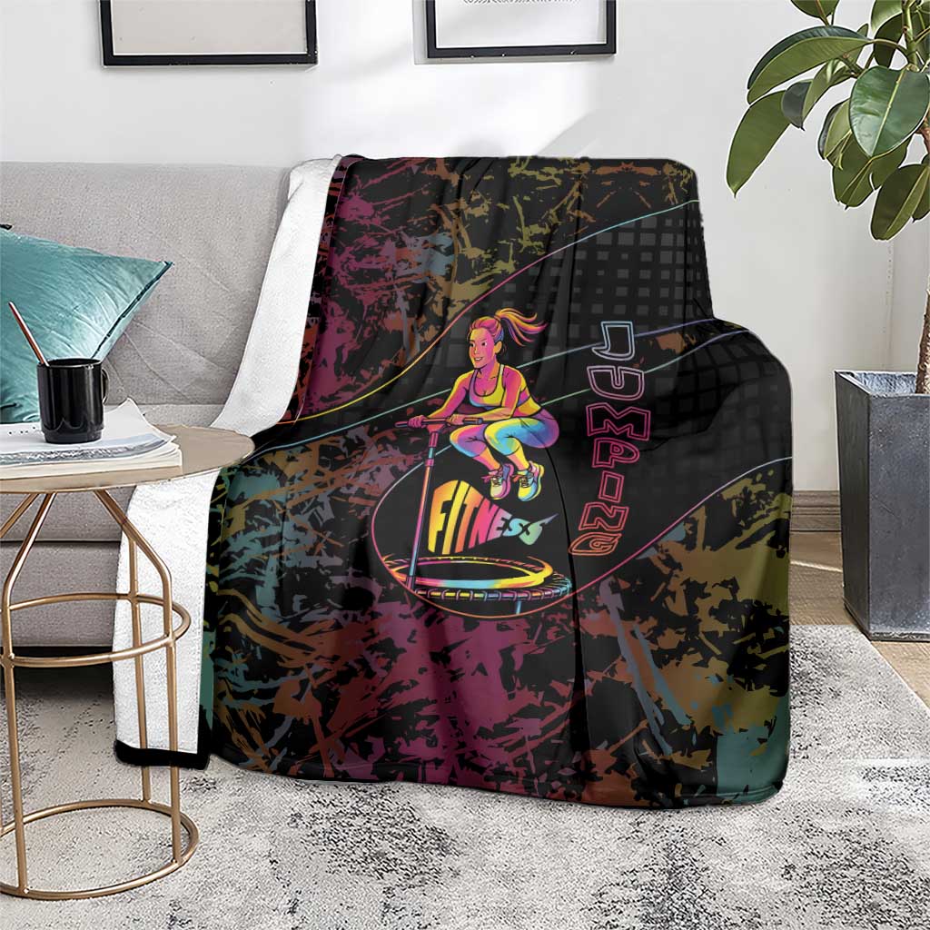 Jumping Fitness Blanket Trampoline Workout Pop Art