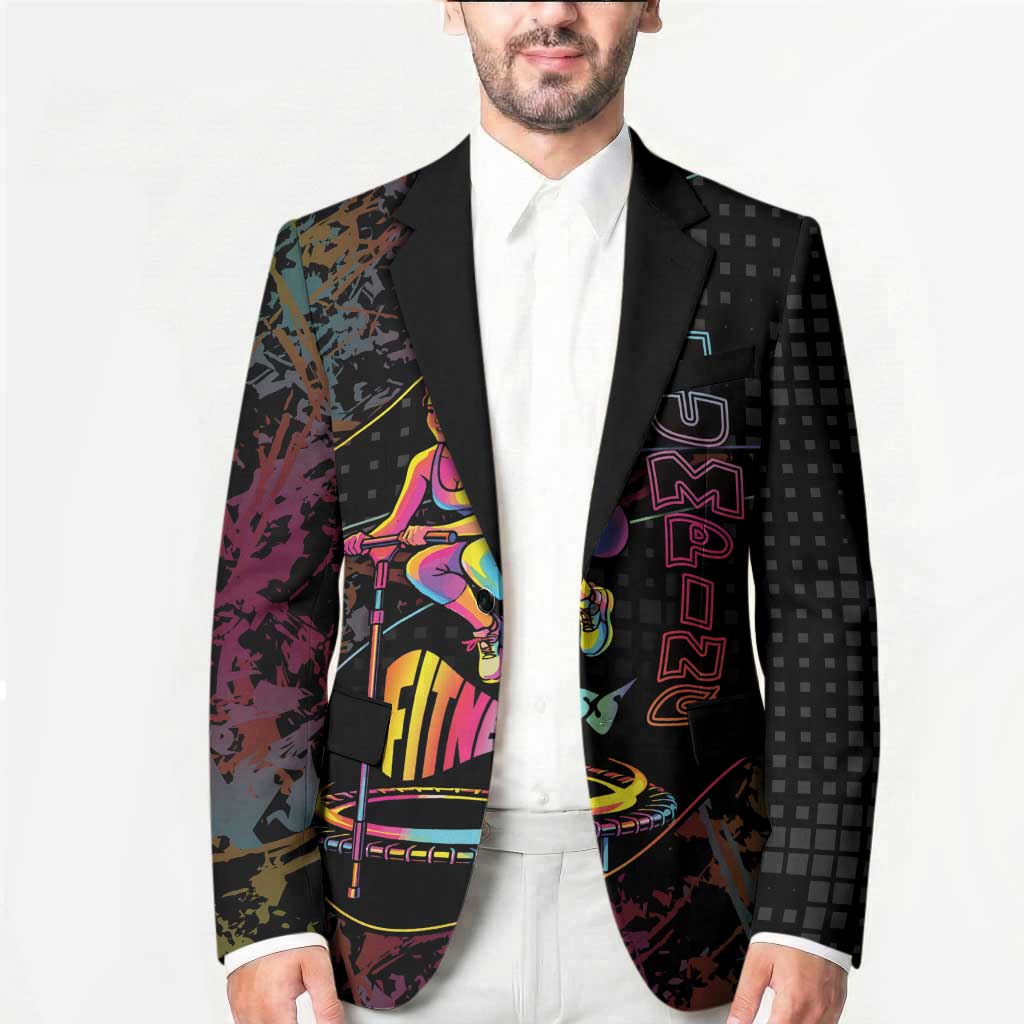 Personalized Jumping Fitness Blazer Trampoline Workout Pop Art