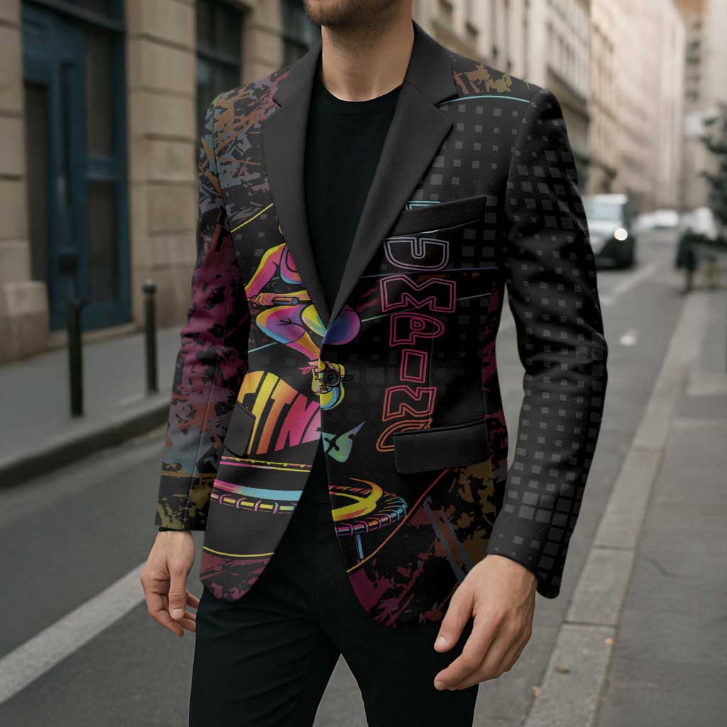 Personalized Jumping Fitness Blazer Trampoline Workout Pop Art