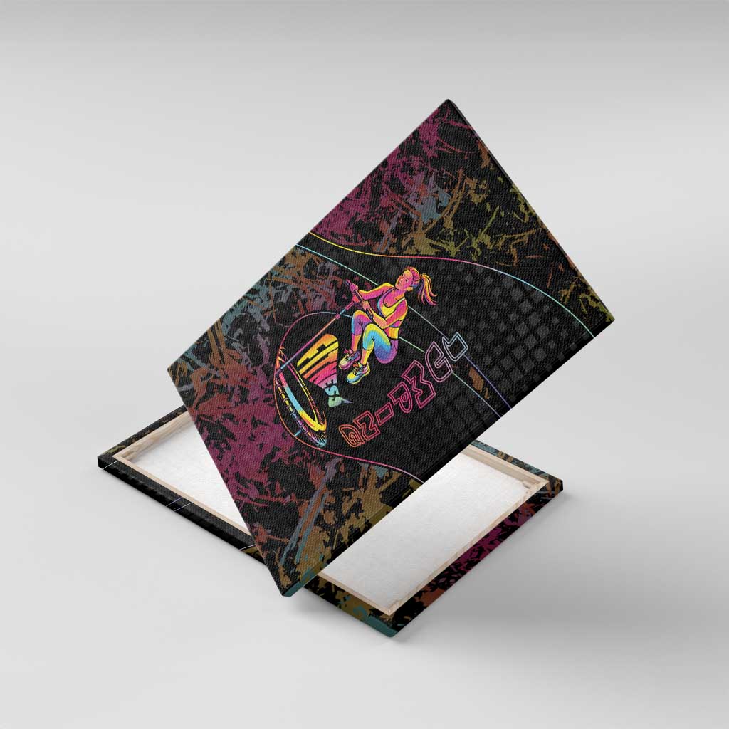Jumping Fitness Canvas Wall Art Trampoline Workout Pop Art